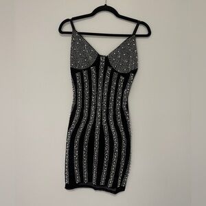 Small studded little black dress